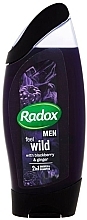 Fragrances, Perfumes, Cosmetics Shampoo-Shower Gel 2in1 - Radox Men Feel Wild Blackberry & Ginger 2in1 Shower Gel