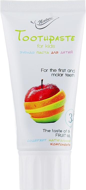 Kids Toothpaste "Fruit Mix" - Bioton Cosmetics Biosense Fruit Mix Tooth Paste — photo N7