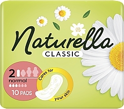 Sanitary Pads, 10pcs - Naturella Classic Normal — photo N1