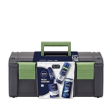 セット、5点 - NIVEA MEN Tech Master (af/sh/balm/100ml + foam/200ml + sh/gel/250ml + deo/50ml + toolbox)	 — photo N1