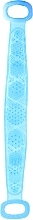 Silicone Body Scrubber with Handles, blue - Deni Carte — photo N4