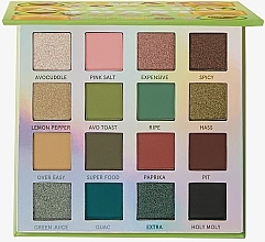 Fragrances, Perfumes, Cosmetics Eyeshadow Palette - BH Cosmetics Weekend Vibes Avocado Toast 16 Color Shadow Palette