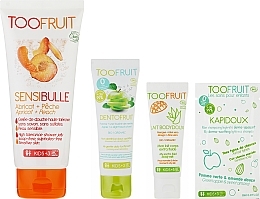 Fragrances, Perfumes, Cosmetics Set No. 2 'My Daily Body Care' - TOOFRUIT (sh/gel/200 ml + toothpaste/60 g + b/milk/mini/25 ml + shm/mini/8 ml)