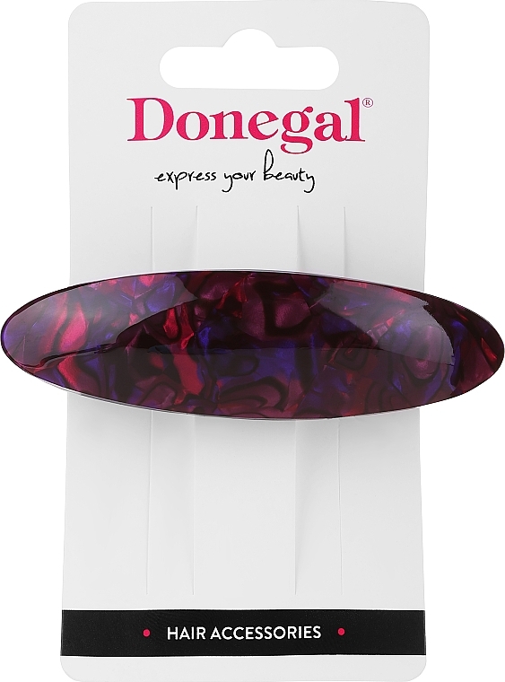 Hair Clip, FA-5751, burgundy-purple - Donegal — photo N1