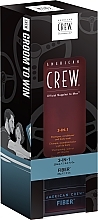 Fragrances, Perfumes, Cosmetics Set - American Crew Groom To Win 3 In 1 Fiber Duo (shmp/250ml + fiber/85g)