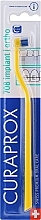 Fragrances, Perfumes, Cosmetics Mono Toothbrush, yellow-dark blue - Curaprox CS 708 Implant