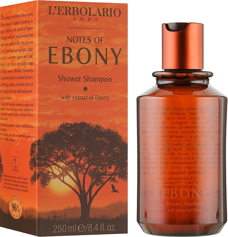 Shower Shampoo-Gel 'Black Tree' - L'erbolario Notes Of Ebony Shower Shampoo — photo N1