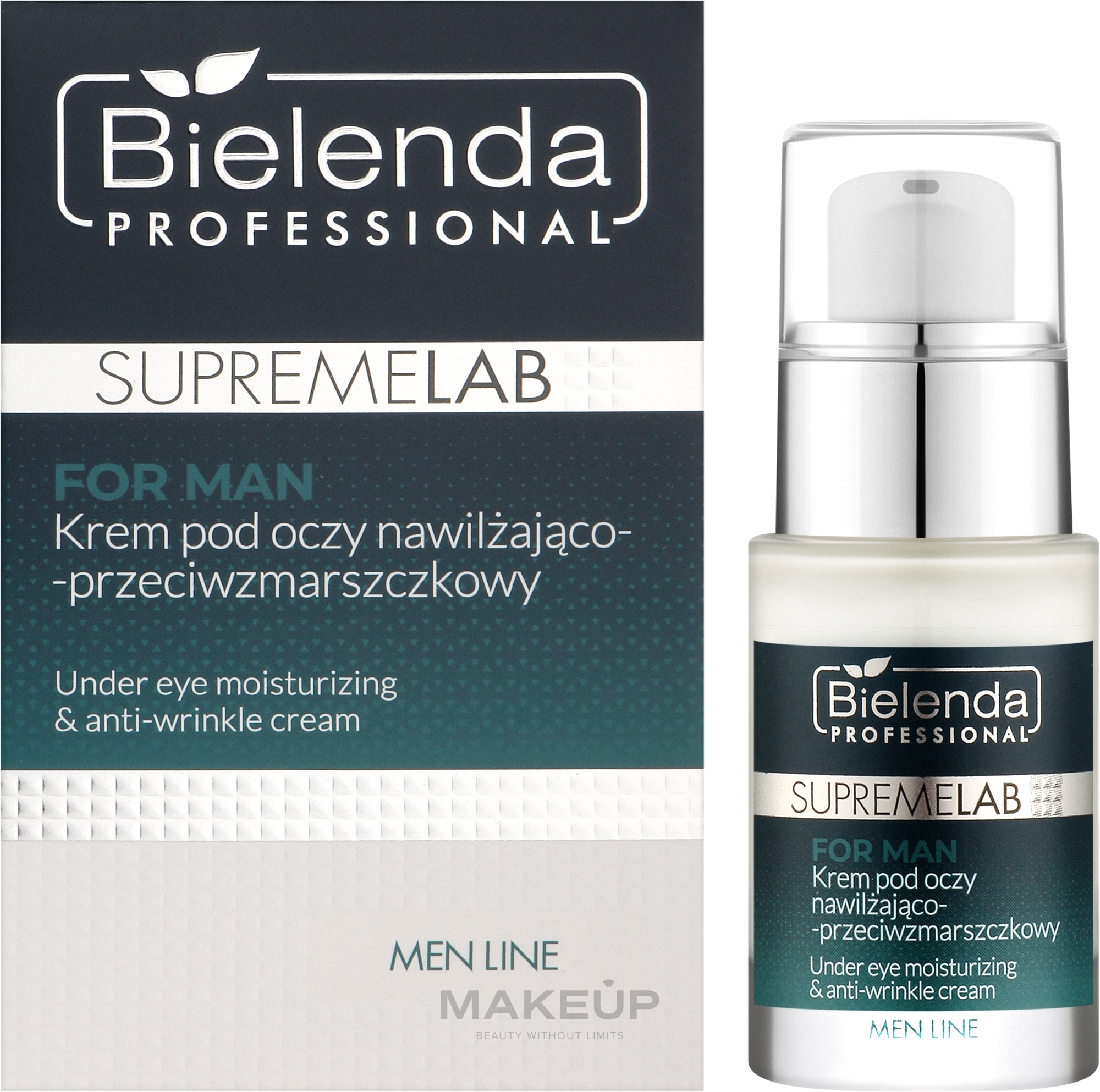 Anti-Wrinkle Moisturizing Eye Cream - Bielenda Professional SupremeLab For Man — photo 15 ml