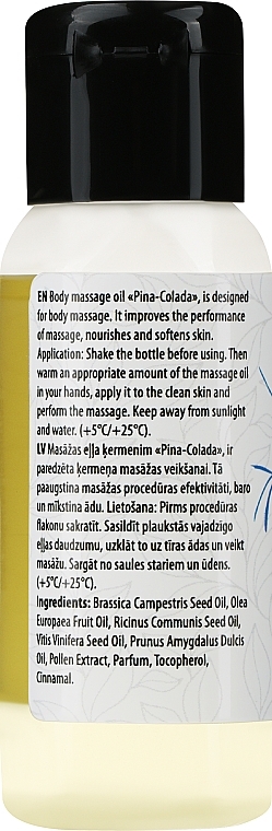 Pina-Colada Body Massage Oil - Verana Body Massage Oil — photo N2