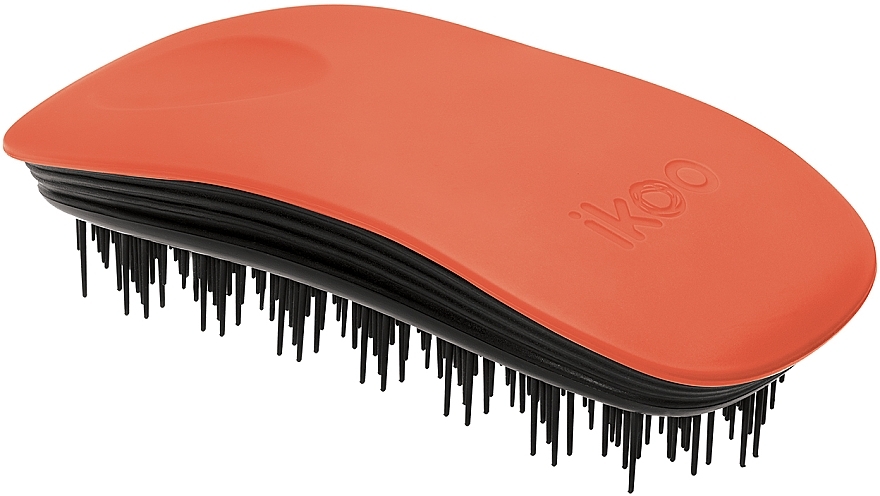 Hair Brush - Ikoo Home Black Orange Blossom — photo N1