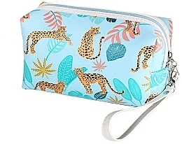 Fragrances, Perfumes, Cosmetics Makeup Bag 'Safari', rectangular, blue - Ecarla