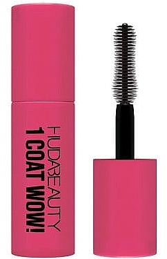 Mascara - Huda Beauty 1 Coat Wow! Extra Volume And Lifting Mascara (mini size) — photo N1