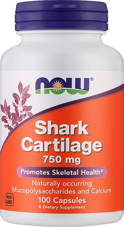 Shark Cartilage Capsules, 750 mg - Now Foods Shark Cartilage, 750mg — photo N1