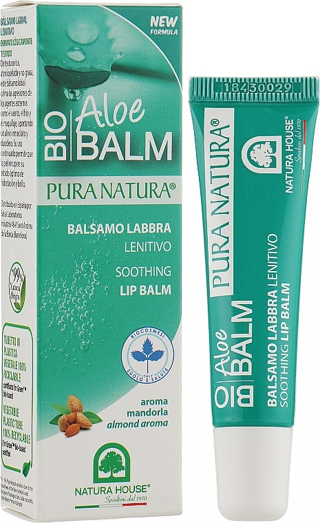 Soothing Lip Balm with Aloe Vera Extract and Sweet Almond Taste - Natura House Soothing Lip Balm — photo N2