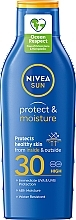 Fragrances, Perfumes, Cosmetics Sun Protection Moisturizing Lotion "Protection and Hydration" SPF 30 - NIVEA Sun Care