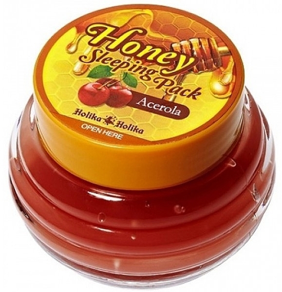 Night Face Mask - Holika Holika Honey Sleeping Pack Acerola Honey — photo N1