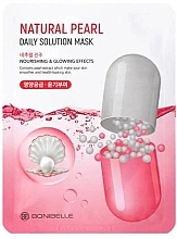 Fragrances, Perfumes, Cosmetics Moisturizing Face Pearl Sheet Mask  - Enough Bonibelle Natural Pearl Daily Solution Mask