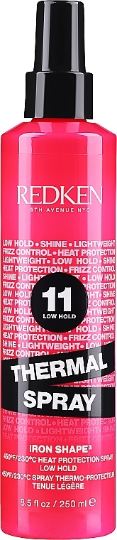 Heat Protective Style Setting Spray - Redken 11 Iron Shape — photo N1