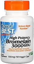 High Potency Bromelain 3000 GDU, 500 mg, capsules - Doctor's Best — photo N2
