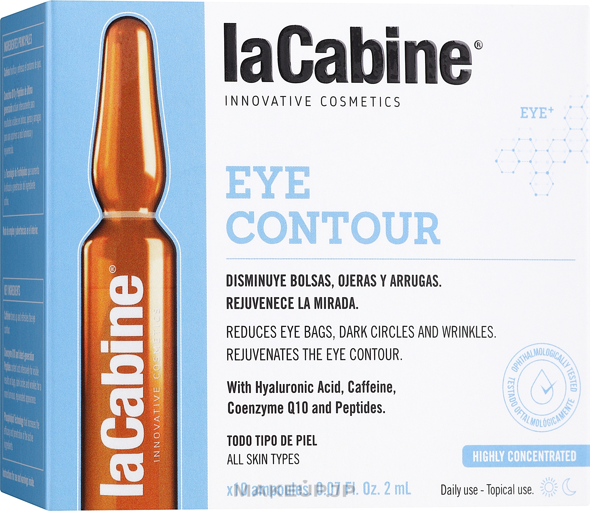Hyaluronic Eye Ampoules - La Cabine Eye Contour Ampoules — photo 10 x 2 ml