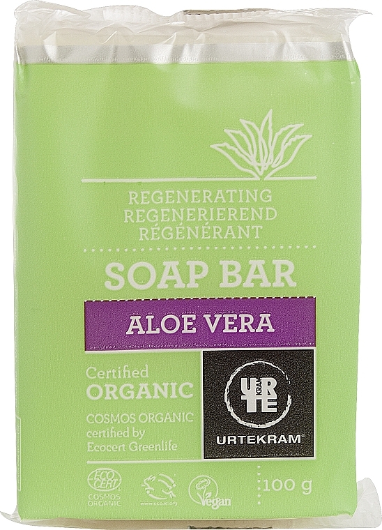 Regenerating Soap "Aloe Vera" - Urtekram Regenerating Aloe Vera Soap — photo N1