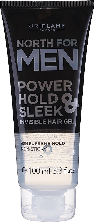 Hair Styling Gel - Oriflame North For Men Power Hold & Sleek Invisible Hair Gel — photo N1