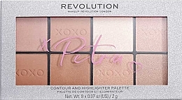 Contour Palette - Makeup Revolution X Petra Xoxo Highlight & Contour Palette — photo N2