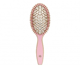 Hair Brush "BambooM. Pink Flamingo" - Ilu Bamboo Hair Brush — photo N1