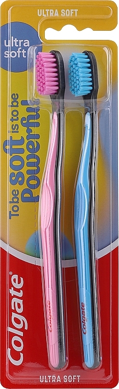 Ultra-Soft Toothbrush Set, 2 pcs, design 1 - Colgate Ultra Soft — photo N2