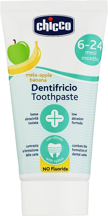 Apple & Banana Toothpaste, 6+ months, fluoride-free - Chicco — photo N6