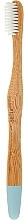 Fragrances, Perfumes, Cosmetics Bamboo Medium Toothbrush, blue - Ecodenta Bamboo Toothbrush Medium