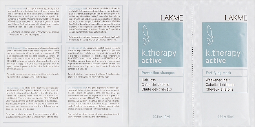 Sample Set for Weak & Lifeless Hair - Lakme K.Therapy Active — photo N2