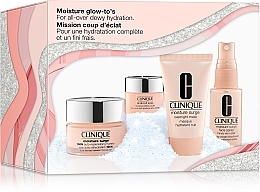 Fragrances, Perfumes, Cosmetics Set - Clinique Moisture Glow-to's Set (gel/30ml + mask/30ml +eye/conc/5ml + f/spray/30ml)