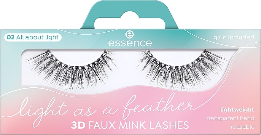 False Lashes - Essence Light As A Feather 3D Faux Mink Lashes 02 All About Light — photo N1