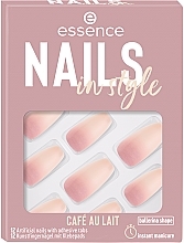 Adhesive False Nails - Essence Nails In Style Cafe Au Lait — photo N1