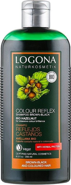 Shampoo for Colored Dark Brown Hair - Logona Hair Care Color Care Shampoo — photo N1