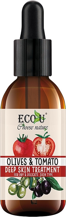 Intensive Face Serum "Tomato & Olive" - Eco U Face Serum — photo N1