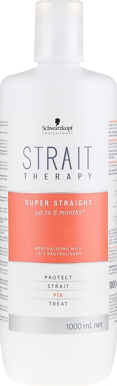 Neutralising Milk - Schwarzkopf Professional Strait Therapy Neutralising Milk — photo N1