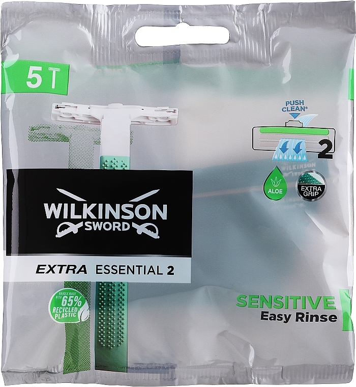 Men Disposable Razor - Wilkinson Sword Extra 2 Sensitive — photo N1