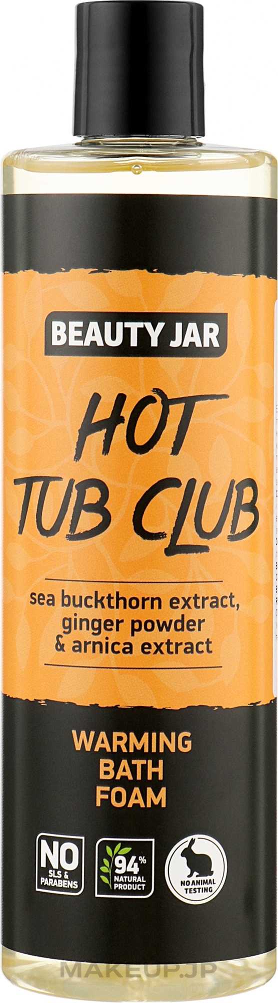Warming Bath Foam with Sea Buckthorn Extract, Ginger Powder & Arnica Extract - Beauty Jar Hot Tub Club Warming Bath Foam — photo 400 ml