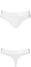 Cotton Brazilian Panties PS005, white - Passion — photo N5