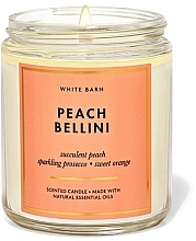 Fragrances, Perfumes, Cosmetics Scented Candle - Bath and Body Works Peach Bellini Single Wick Candle