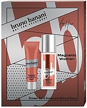 Fragrances, Perfumes, Cosmetics Bruno Banani Magnetic Woman - Set (sh/gel/50 ml + deo/75 ml)