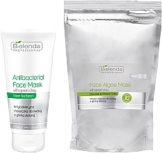 Fragrances, Perfumes, Cosmetics Set - Bielenda Professional Face Program Green Clay (mask/260g + mask/150g)