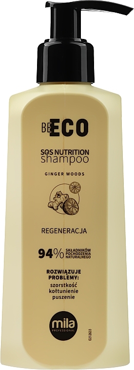 Shampoo for Damaged Hair - Mila Professional Be Eco SOS Nutrition Shampoo — photo N1