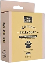 Fragrances, Perfumes, Cosmetics Set - Bio Essenze Jelly Soap Limone (sponge/1 pcs + soap/60 g)