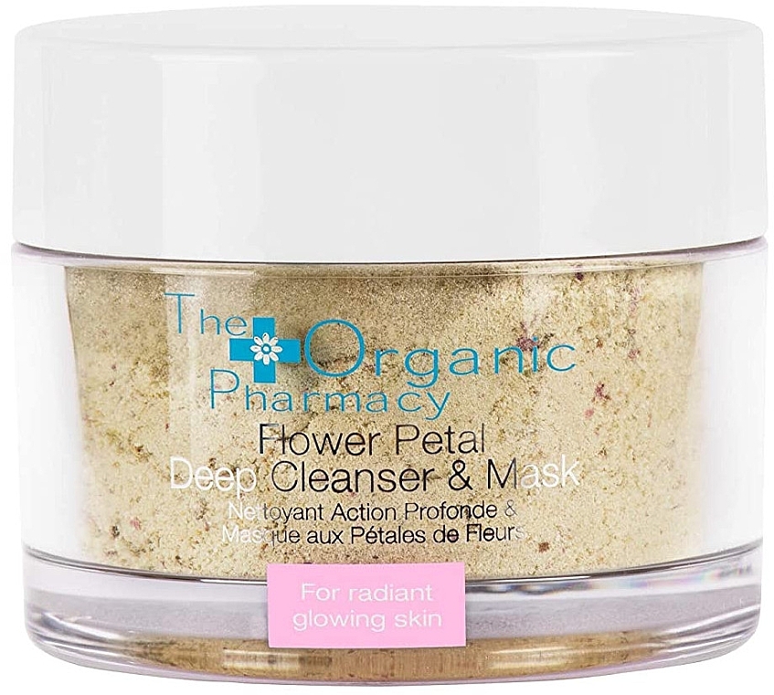 Cleansing Face Mask - The Organic Pharmacy Flower Petal Deep Cleanser & Mask — photo N2