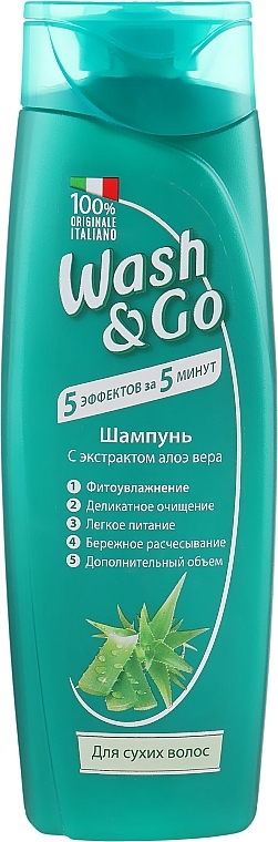 Aloe Vera Shampoo for Dry Hair - Wash&Go — photo N2