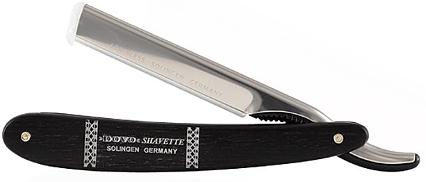 Straight Razor-Shavette, ebony - Dovo Shavette Dovo Ebony Wood — photo N1