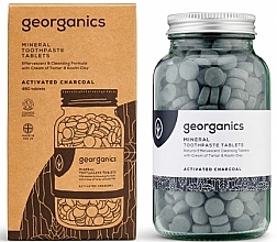 Fragrances, Perfumes, Cosmetics Teeth Cleansing Tablets 'Activated Charcoal', 480 pcs - Georganics Natural Toothtablets Activated Charcoal